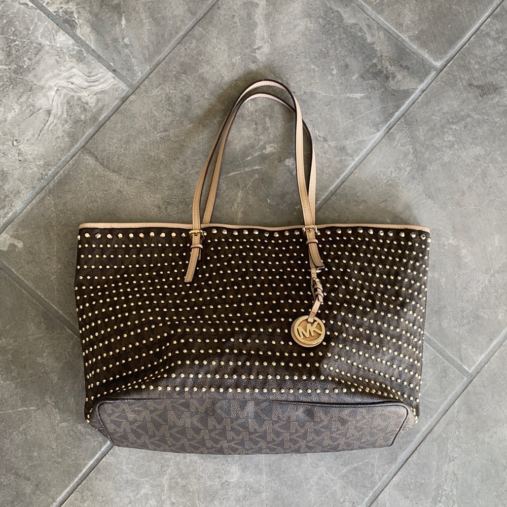 Michael Kors studded tote
